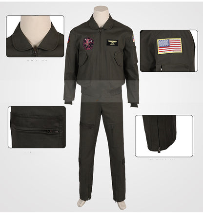 High Aspiration Medellin Cos Suit Bomber Jacket Cosplay — back view