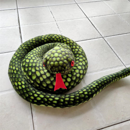 Simulation Snake White Green Snake Plush Toy | Magic Stories