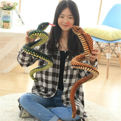 Simulation Snake White Green Snake Plush Toy | Magic Stories