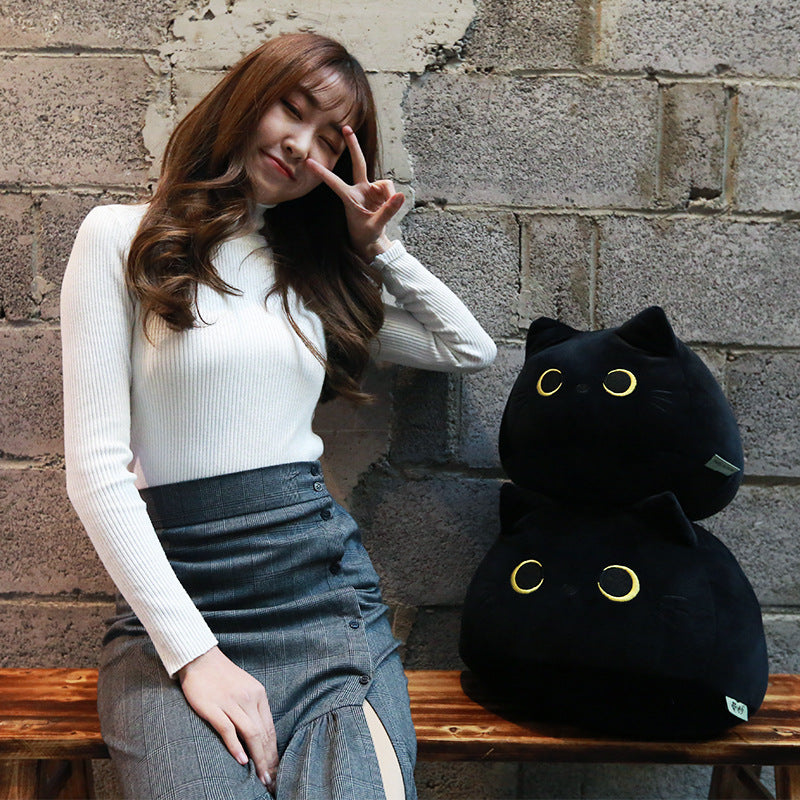 Creative Pillow Black Cat Plush Toy | Magic Stories