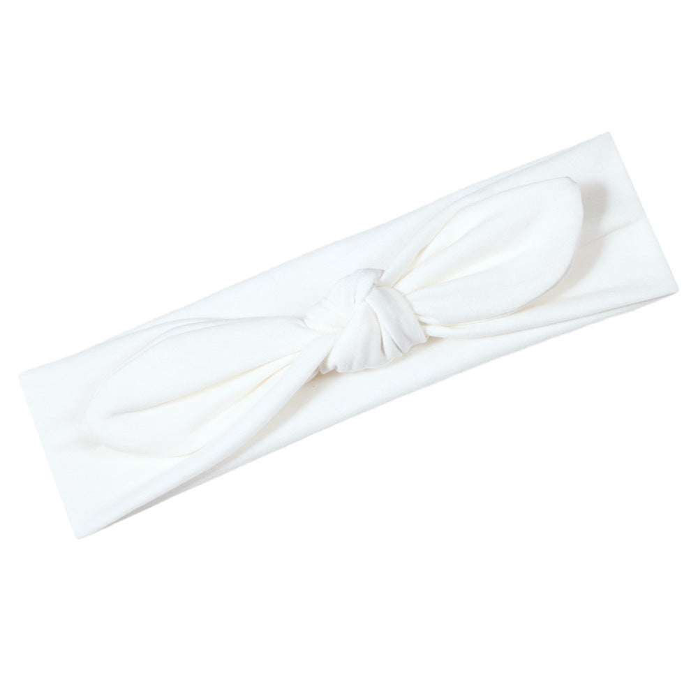 Hoop Bunny Ears Fabric High Quality Headband — in use