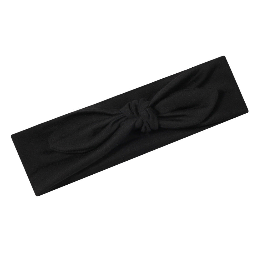 Hoop Bunny Ears Fabric High Quality Headband — back view