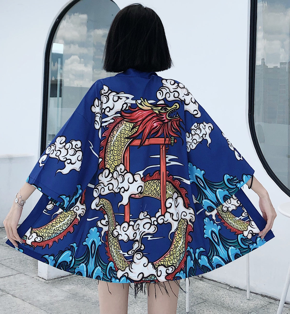 Yukata Haori - Anime Cosplay — back view