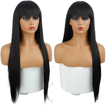 Long Straight Medium Long Hair Wig - Magic Stories