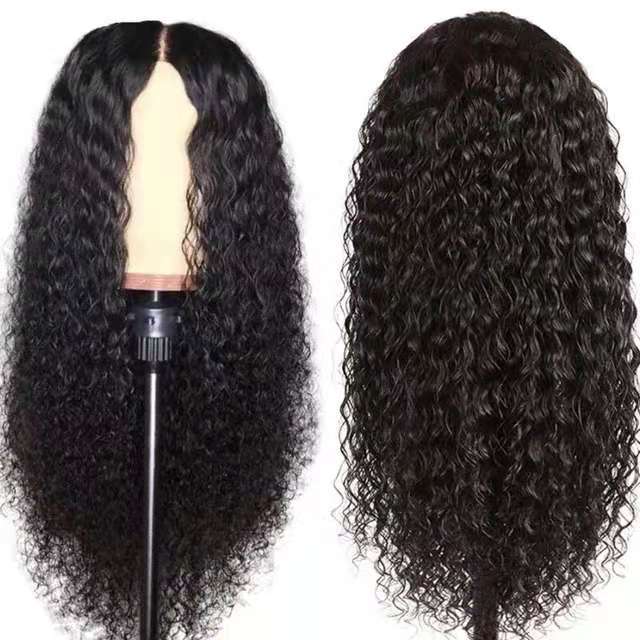 Front Lace Chemical Fiber Long Curly Hair European And American Wig Headgear — detail