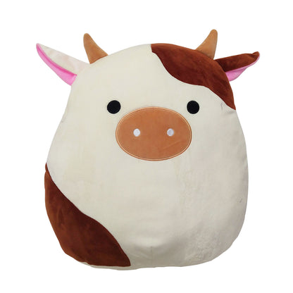 Cute Soft Plush Cow Pillow — side view