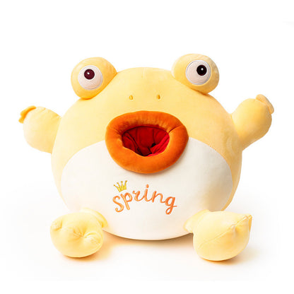 Funny Lonely Frog Doll Ugly Plush Toy Boy Doll — side view