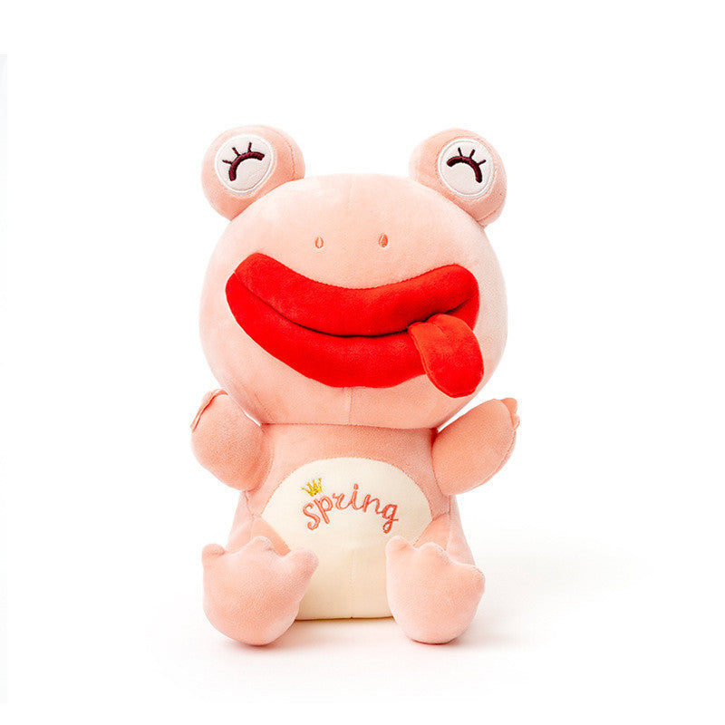 Funny Lonely Frog Doll Ugly Plush Toy Boy Doll — scale reference