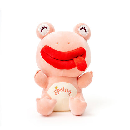 Funny Lonely Frog Doll Ugly Plush Toy Boy Doll — scale reference