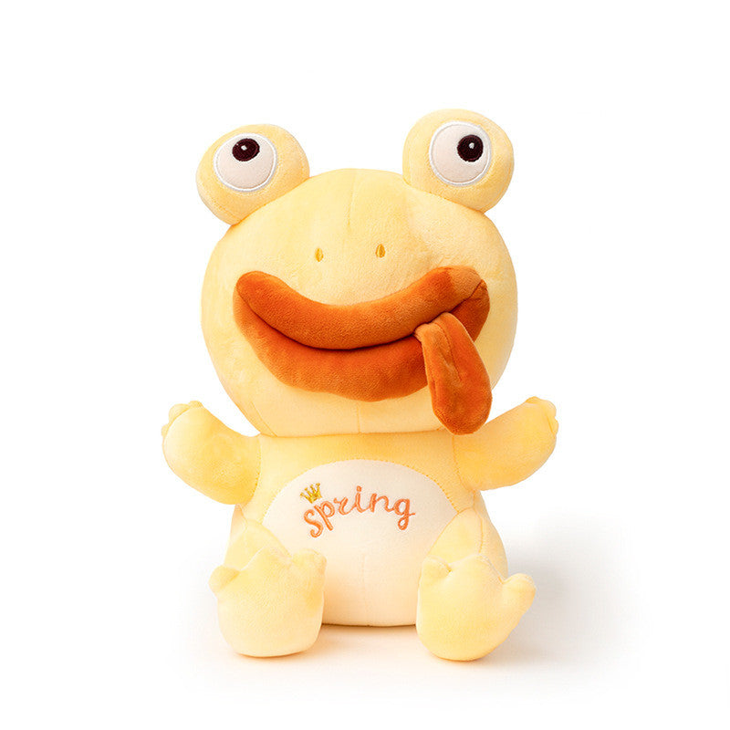Funny Lonely Frog Doll Ugly Plush Toy Boy Doll — packaging