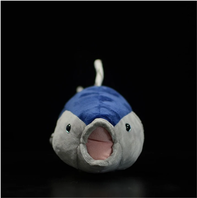 Blue Tuna Plush Toy Simulation Animal Plush Toy — detail