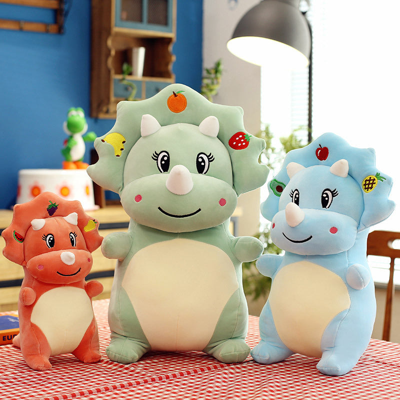 Creative Fruit Triceratops Plush Toy | Magic Stories