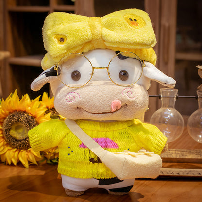 Cute Cow Plush Toys Zodiac Cow Doll Cow Doll Ragdoll Year Of The Ox Mascot — side view