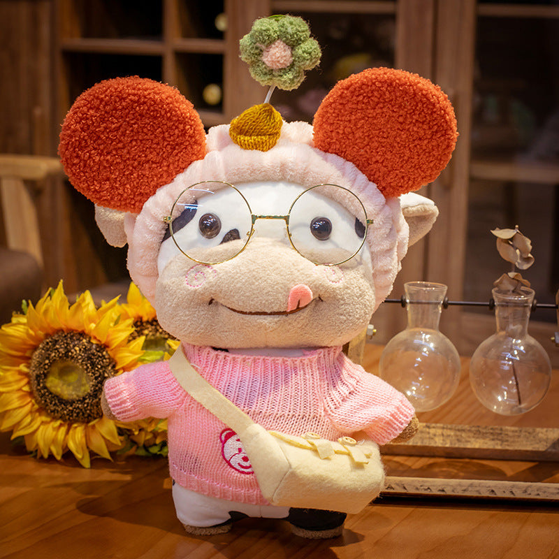 Cute Cow Plush Toys Zodiac Cow Doll Cow Doll Ragdoll Year Of The Ox Mascot
