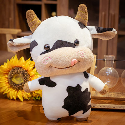 Cute Cow Plush Toys Zodiac Cow Doll Cow Doll Ragdoll Year Of The Ox Mascot — scale reference