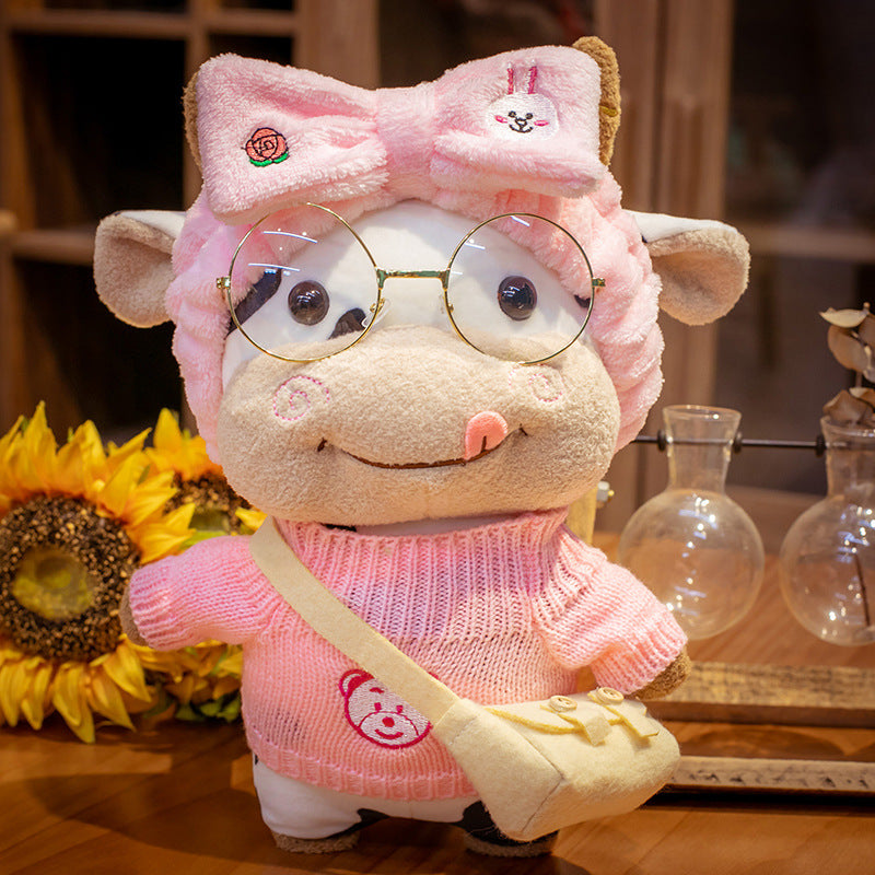 Cute Cow Plush Toys Zodiac Cow Doll Cow Doll Ragdoll Year Of The Ox Mascot — in use
