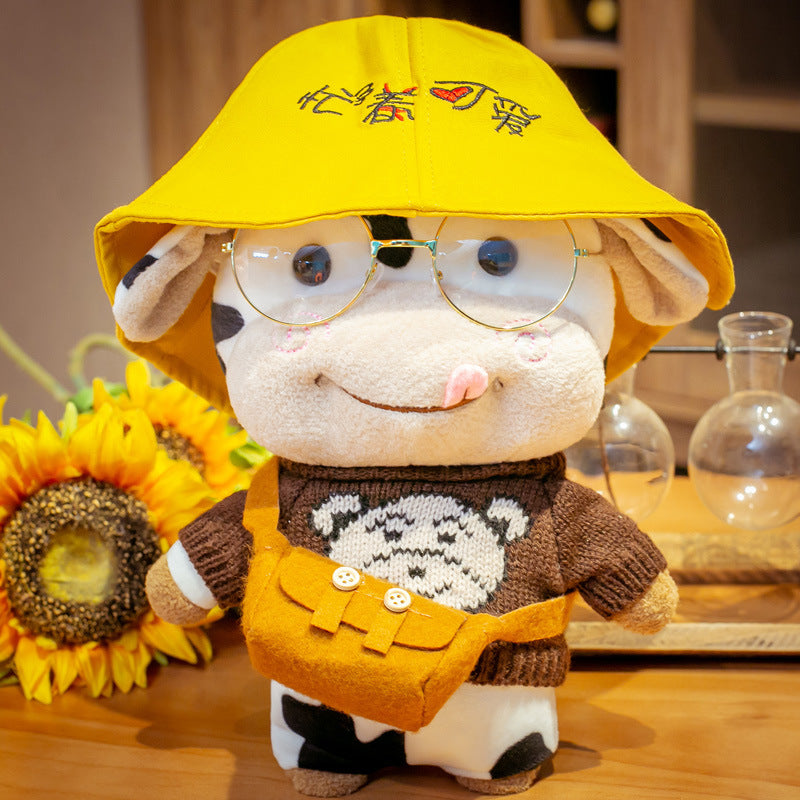 Cute Cow Plush Toys Zodiac Cow Doll Cow Doll Ragdoll Year Of The Ox Mascot — back view
