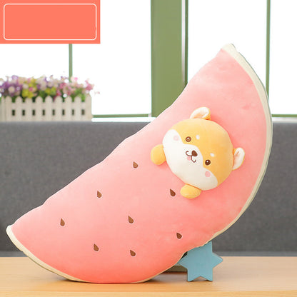 Cute Banana Pillow Carrot Doll Fruit Plush Toy — back view