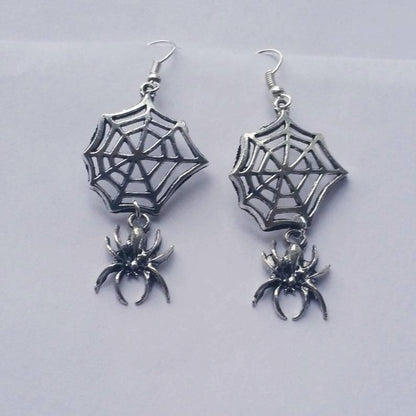 Spider Web Halloween Earrings Gothic Dark | Magic Stories