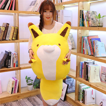 New Anime Cartoon Raccoon And Fox Plush Toys Zabawki Cute Pillow Peluche Baby Toy Soft Padded Cushion Stuffed — in use