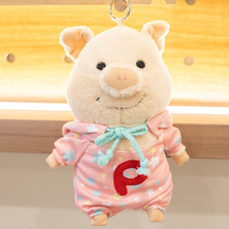 Cartoon Cute Pig With Clothes Plush Toys Stuffed Kawaii Animal Dressed Piggy Doll — packaging