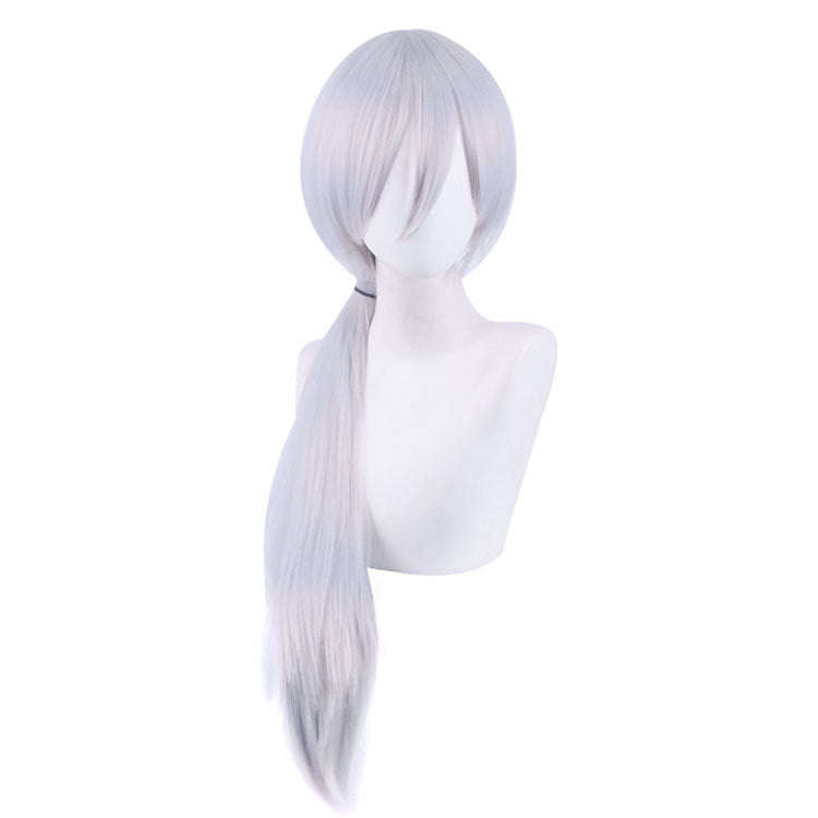 Chainsaw Man Cosplay-Wigs Power-Hayakawa Makima Denji Quanxi Kobeni Black Purple Higashiyama — side view
