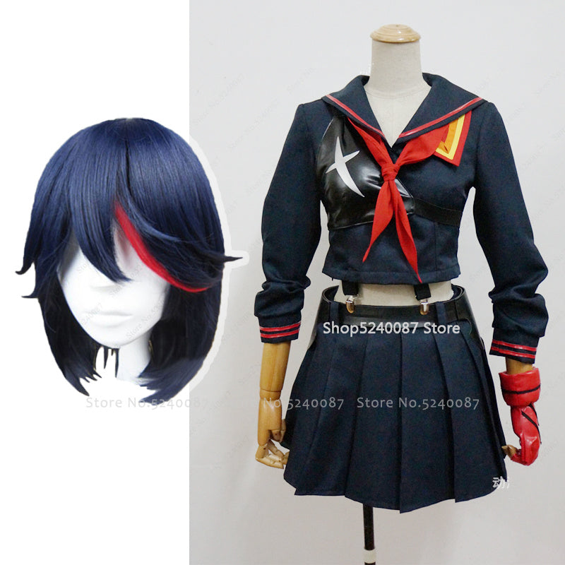 Cosplay Costume T-Shirt Skirt Sailor-Suit School-Uniform Ryuko Kill-Matoi Japanese-Anime - Magic Stories