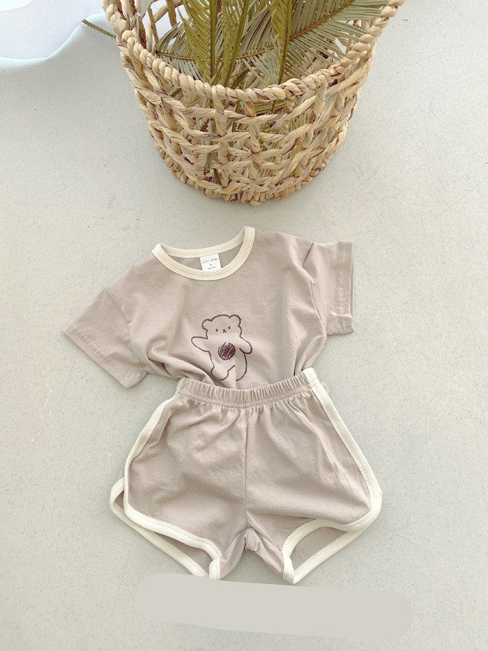 Baby Bear Cotton Suit Two-piece Cartoon Comfort For Babies And Toddlers — packaging