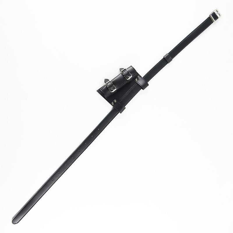 Cosplay Anime Swords PU Leather Sword Strap Back Bag Belt Belt knife Hanging Fixture