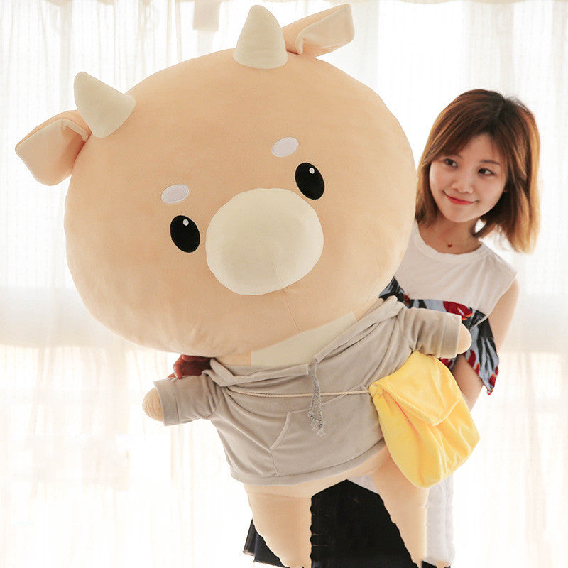 Cow Plush Toy Doll Large — back view