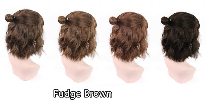 Red Short Curly Wig - Corn Perm Full Cap Style — packaging