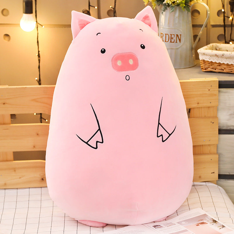 Kawaii Oval Pillow Plush — back view