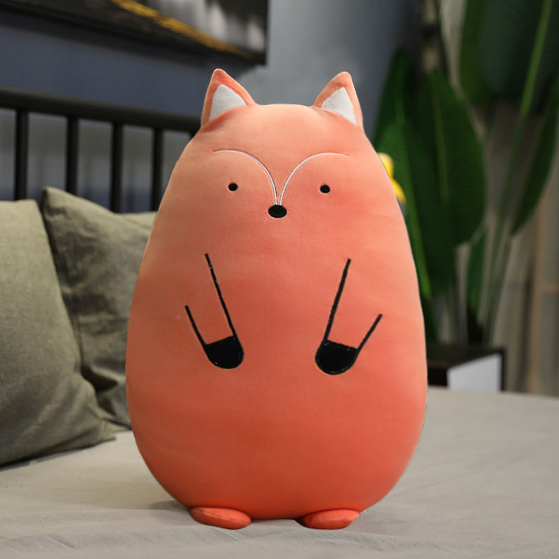 Kawaii Oval Pillow Plush — in use