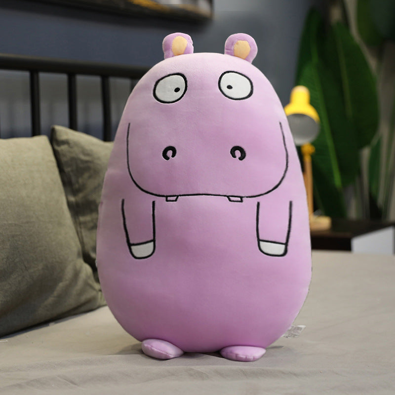 Kawaii Oval Pillow Plush — back view