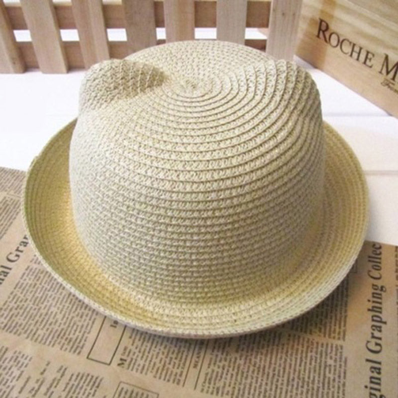 Cute Cat Ears Straw Hat Sunhat | Magic Stories