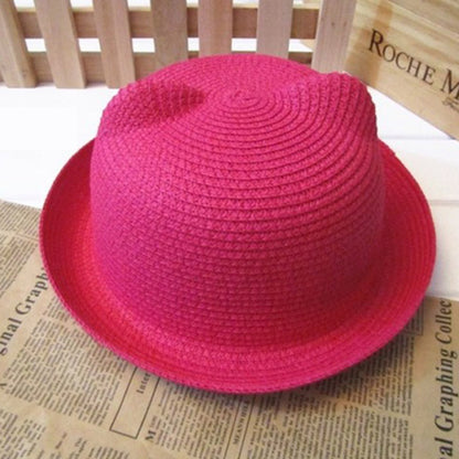 Cute Cat Ears Straw Hat Sunhat | Magic Stories