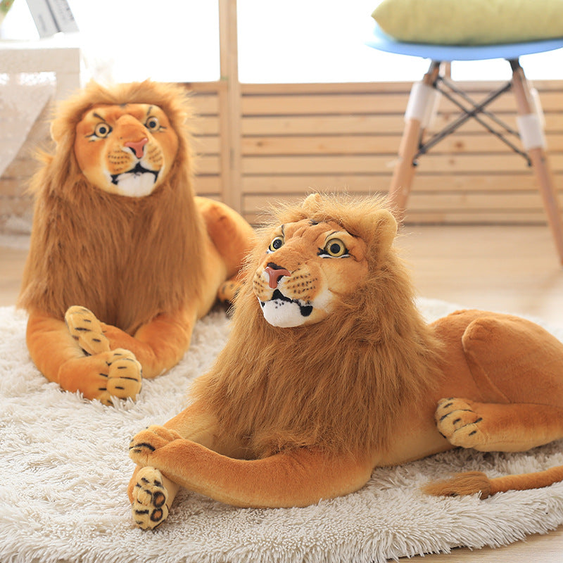 Simulation Lion Plush Toy Plush Doll — back view