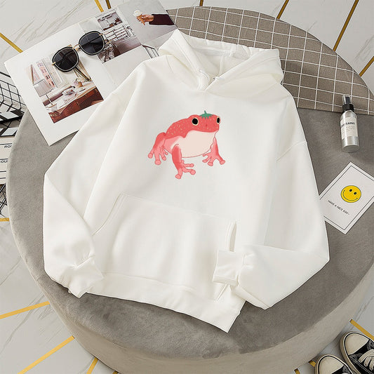 Kawaii Cute Animal Frog Sweatshirt Sports Hooded Sweatshirt