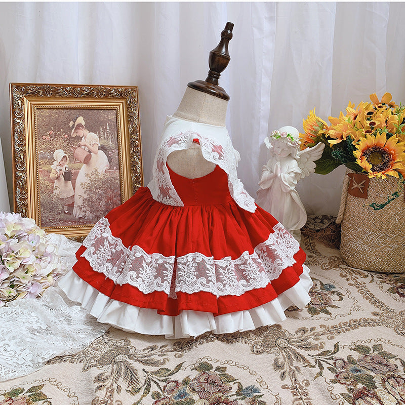 Dress Spanish Palace Pettiskirt Birthday Princess Dress — detail