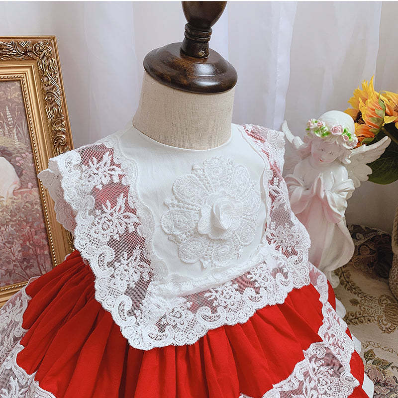 Dress Spanish Palace Pettiskirt Birthday Princess Dress — back view