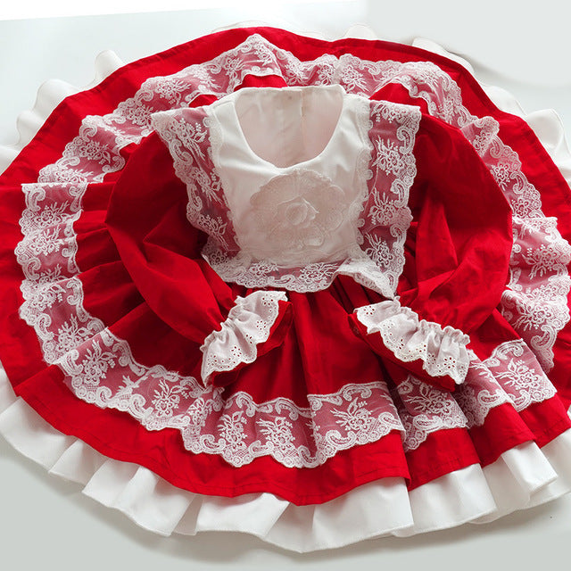 Dress Spanish Palace Pettiskirt Birthday Princess Dress — side view