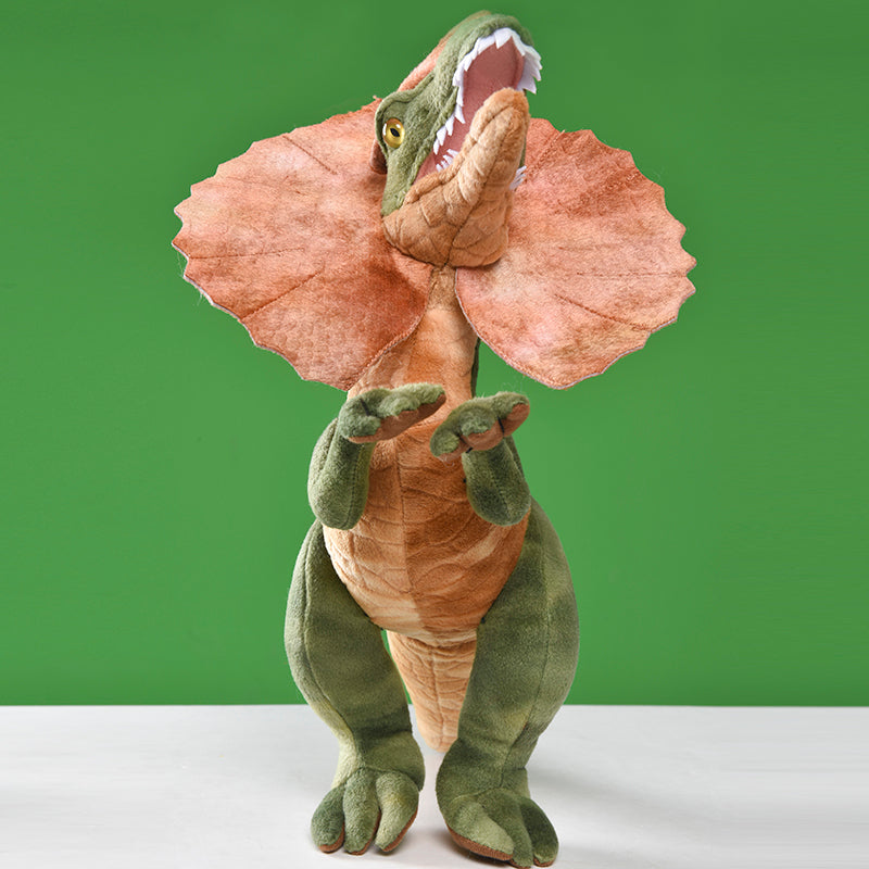 Plush Toy Dinosaur Dicrosaurus Dilophosaurus — detail