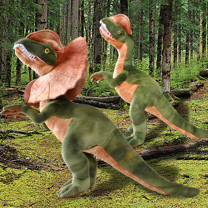 Plush Toy Dinosaur Dicrosaurus Dilophosaurus — side view