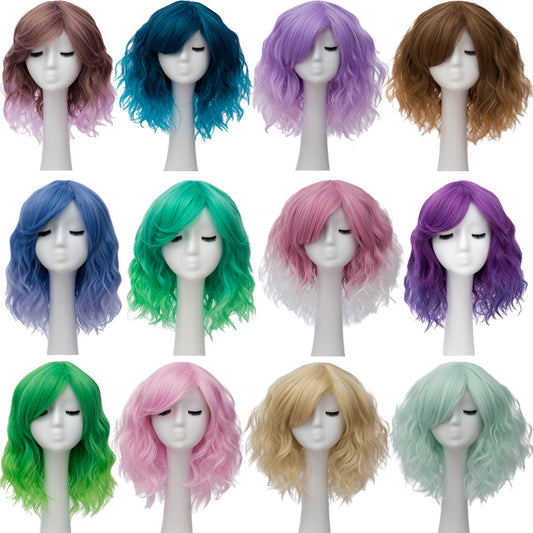 Color Short Curly Corn Hot Cosplay Wig | Magic Stories