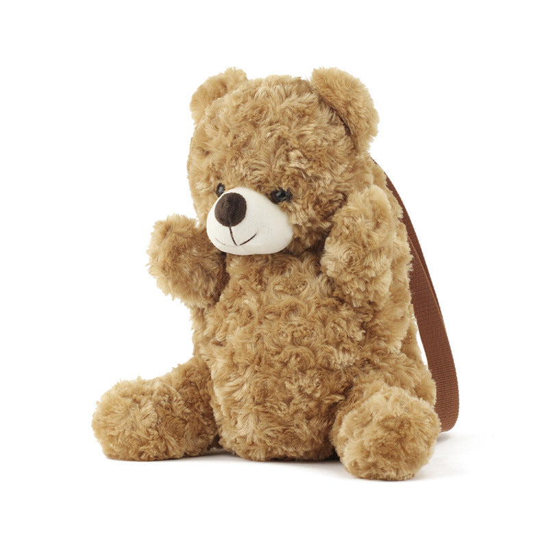 Plush Doll Backpack Casual Backpack — in use