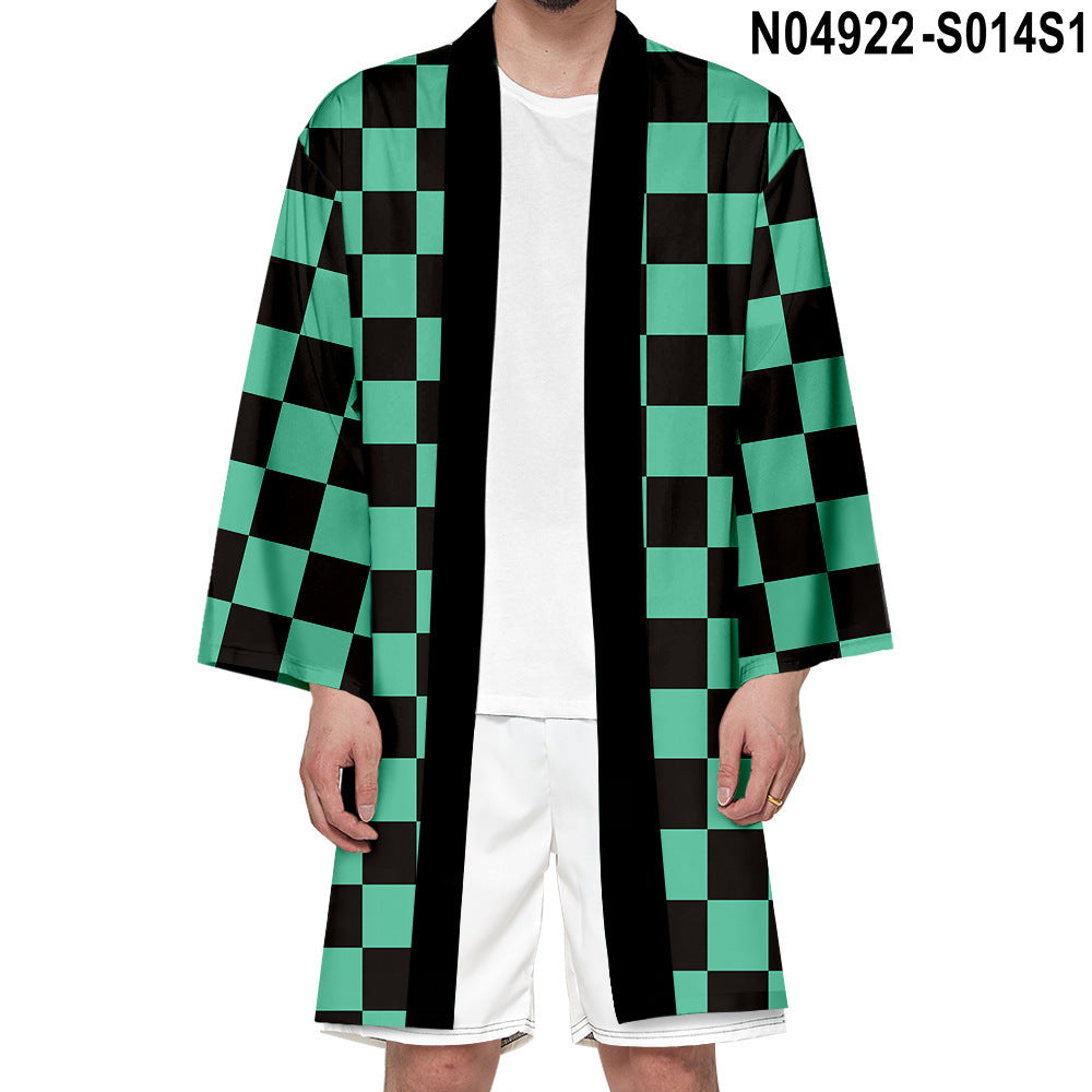 Children's Cardigan Long Cloak, Kimono, Peripherals — side view