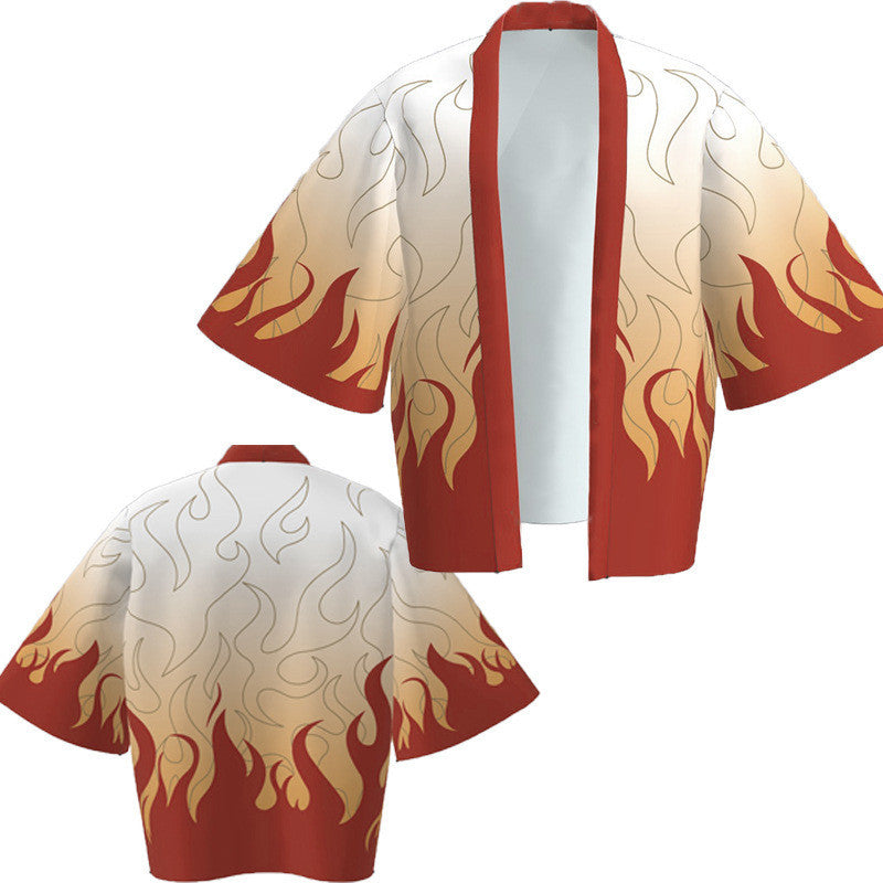Peripheral Haori Kimono Jacket Kadomon Tanjiro Suit Bathrobe — side view