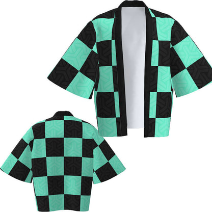 Peripheral Haori Kimono Jacket Kadomon Tanjiro Suit Bathrobe — back view