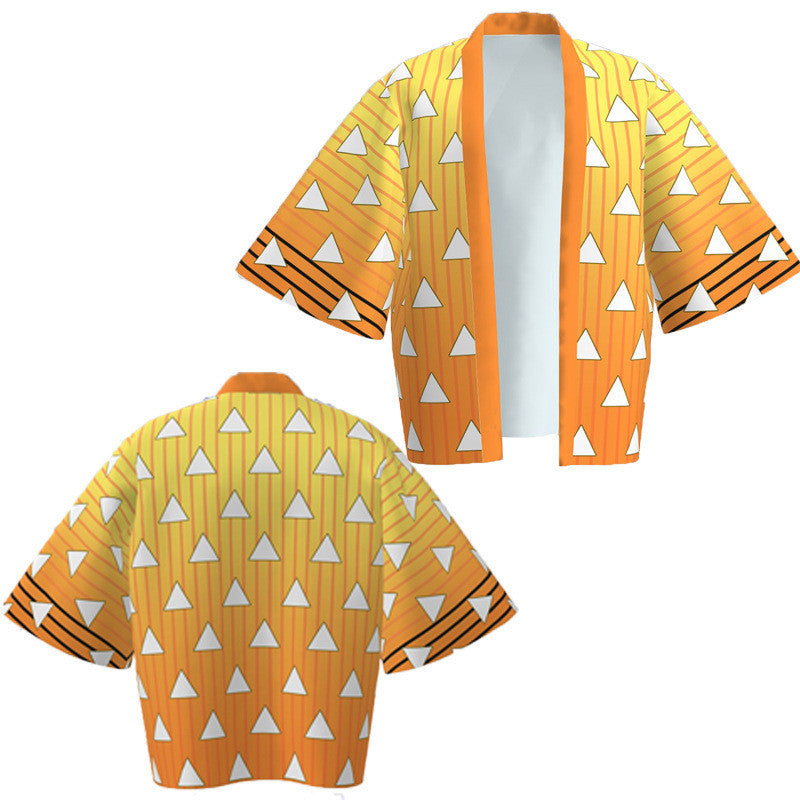 Peripheral Haori Kimono Jacket Kadomon Tanjiro Suit Bathrobe — scale reference
