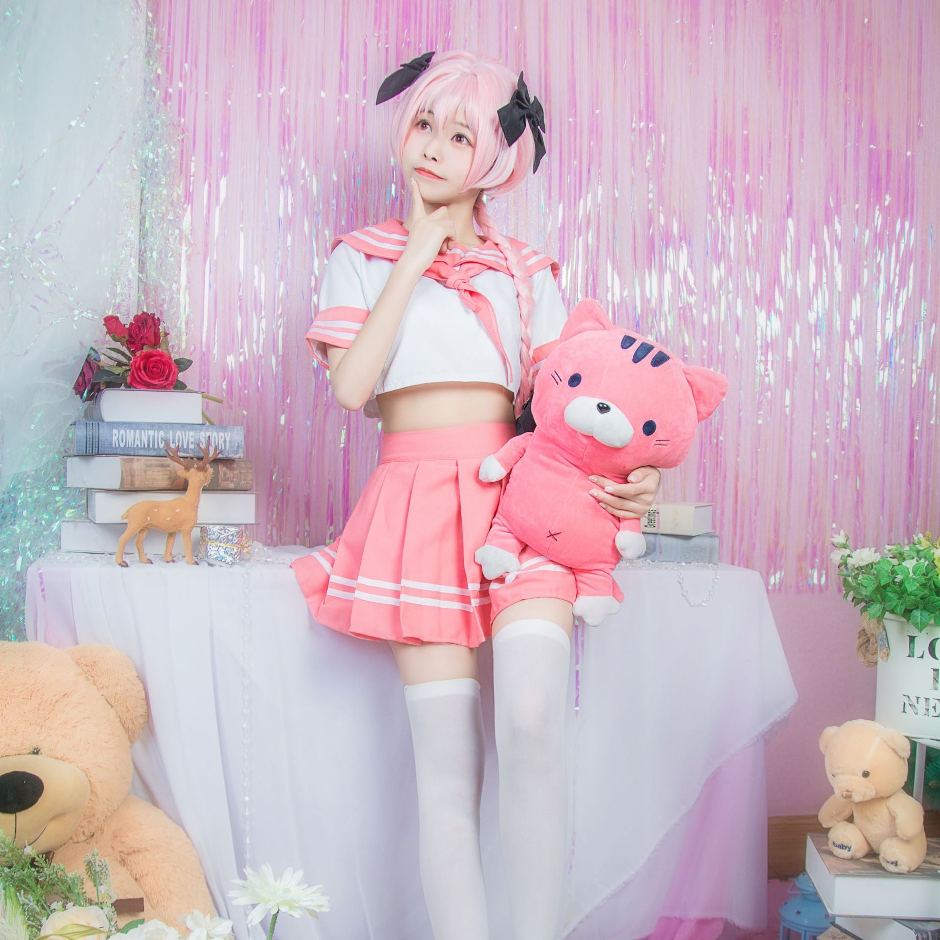 Cosplay Afu Sailor Suit — back view
